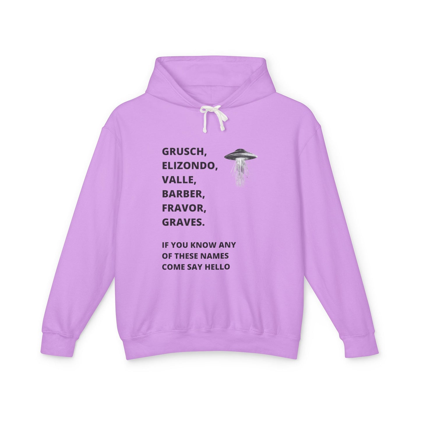 UFO Disclosure Insider Names Hoodie – Grusch, Elizondo, Barber & More