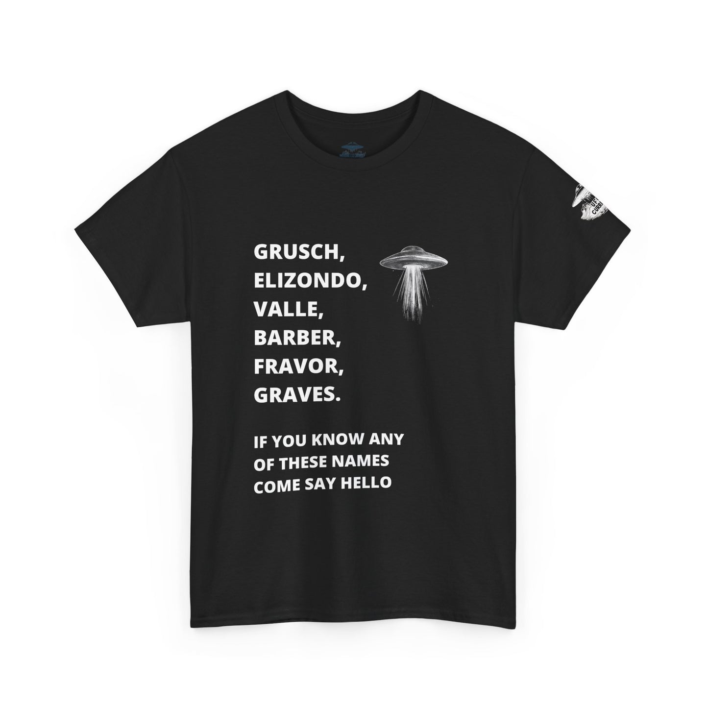 UFO Disclosure Insider Names T-Shirt – Grusch, Elizondo, Barber & More
