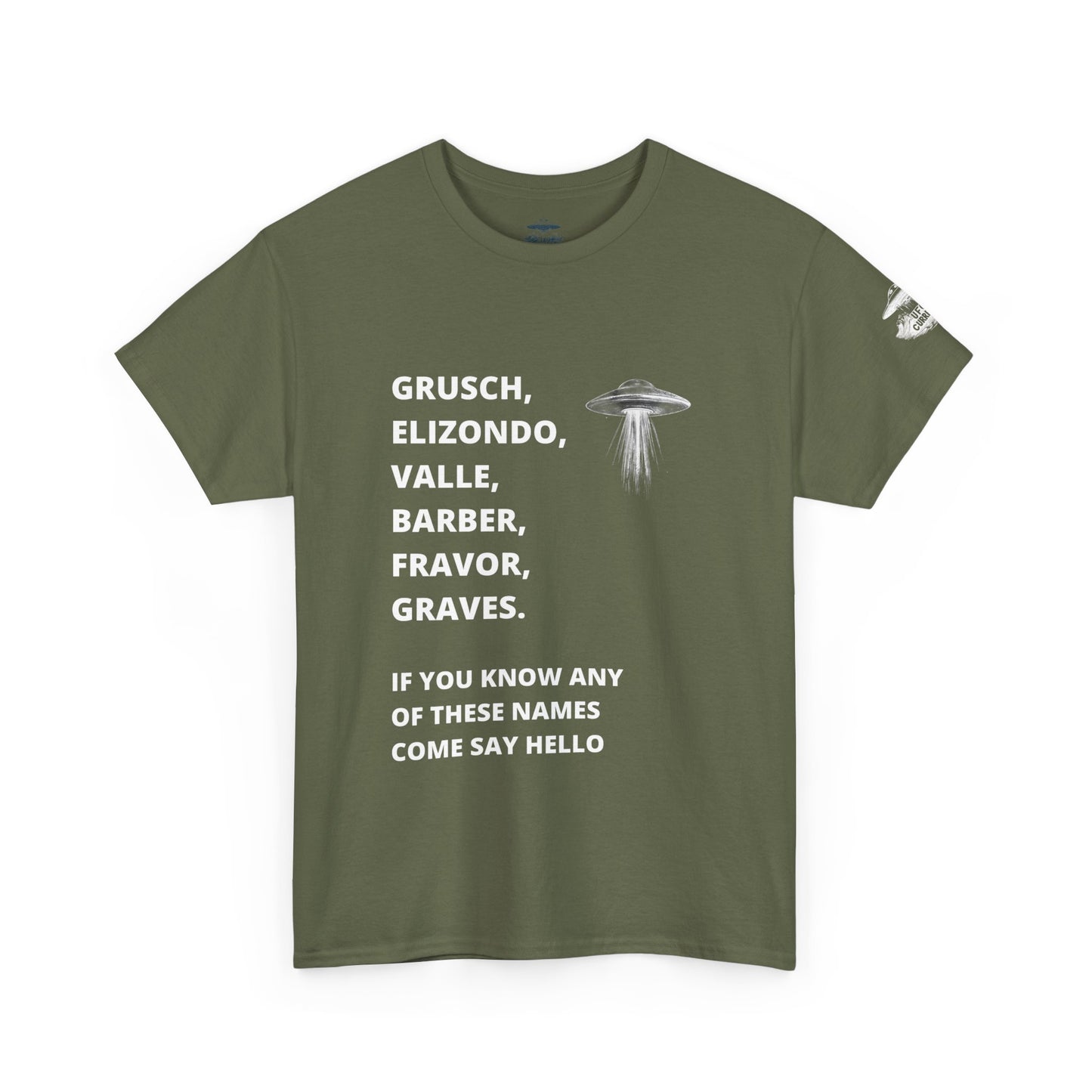 UFO Disclosure Insider Names T-Shirt – Grusch, Elizondo, Barber & More