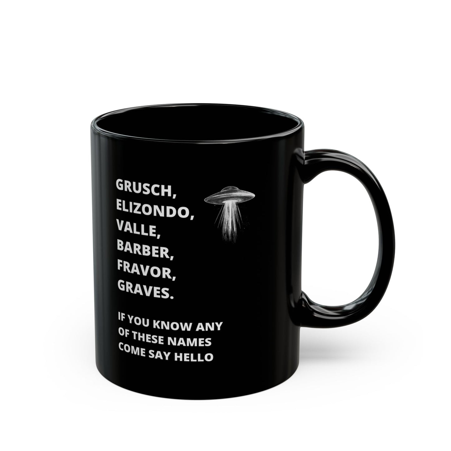 UFO Disclosure Insider Names Mug – Grusch, Elizondo, Barber & More (11oz, 15oz)