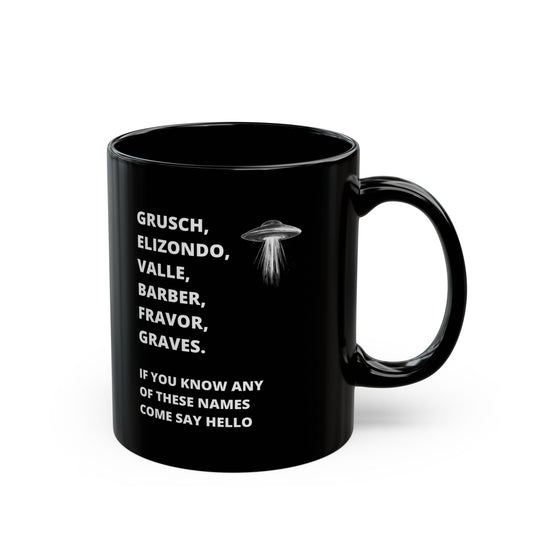 UFO Disclosure Insider Names Mug – Grusch, Elizondo, Barber & More (11oz, 15oz)