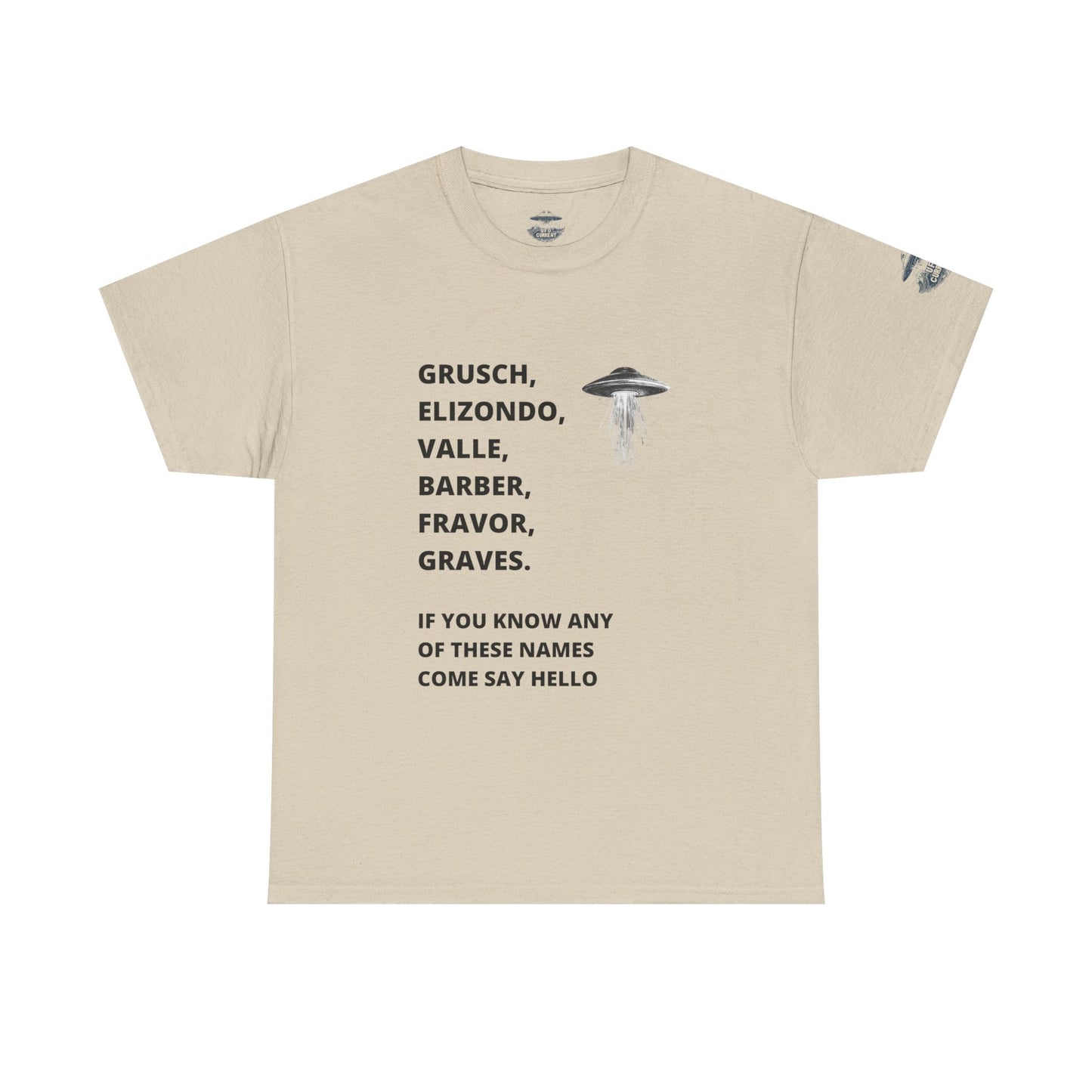UFO Disclosure Insider Names T-Shirt – Grusch, Elizondo, Barber & More