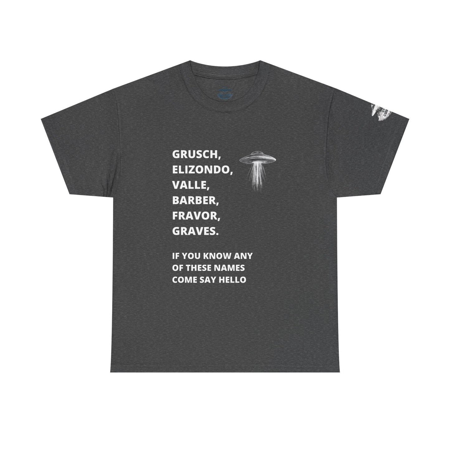 UFO Disclosure Insider Names T-Shirt – Grusch, Elizondo, Barber & More