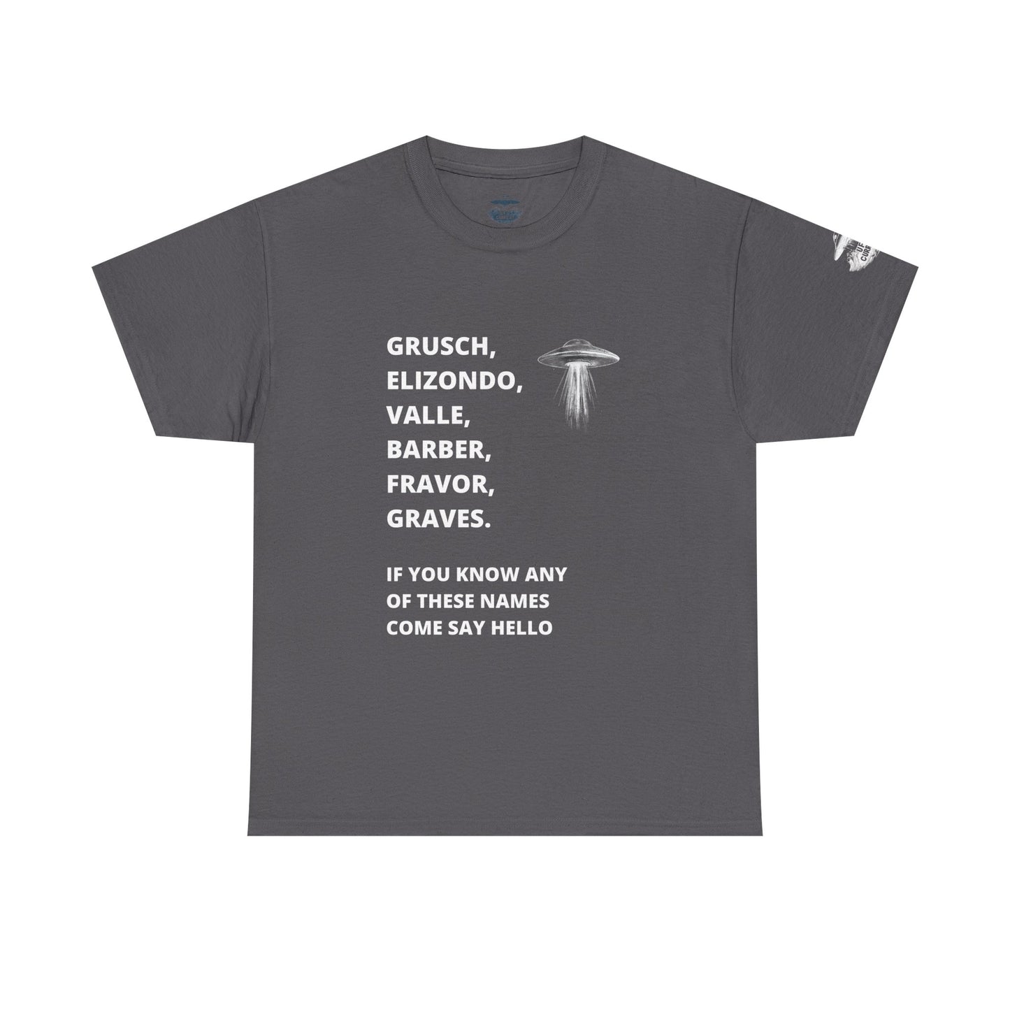 UFO Disclosure Insider Names T-Shirt – Grusch, Elizondo, Barber & More