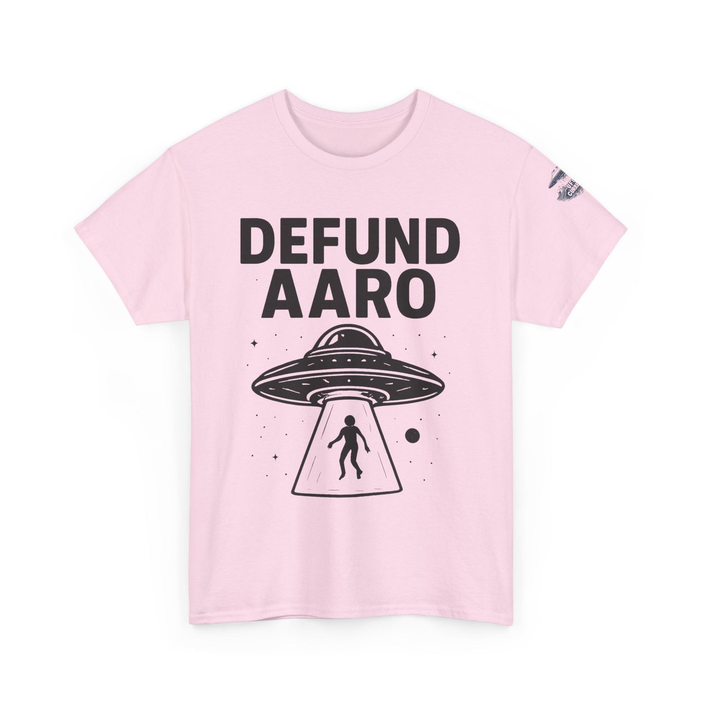 Defund AARO UFO T-Shirt – Bold Statement on UAP Disclosure and Government Secrecy | Unisex Heavy Cotton Tee