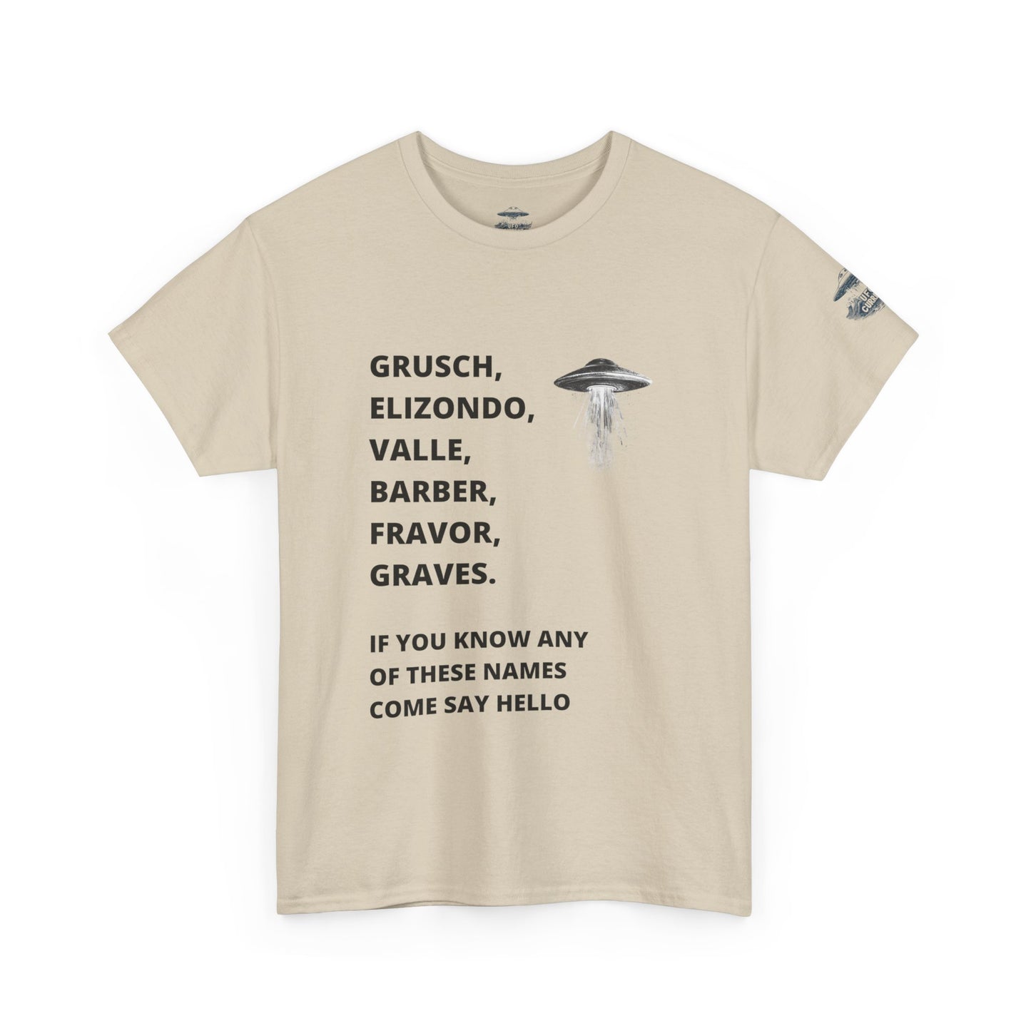 UFO Disclosure Insider Names T-Shirt – Grusch, Elizondo, Barber & More