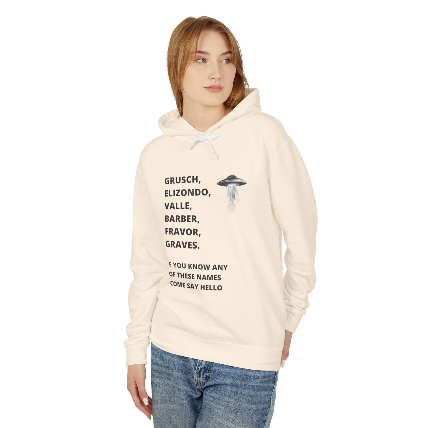 UFO Disclosure Insider Names Hoodie – Grusch, Elizondo, Barber & More