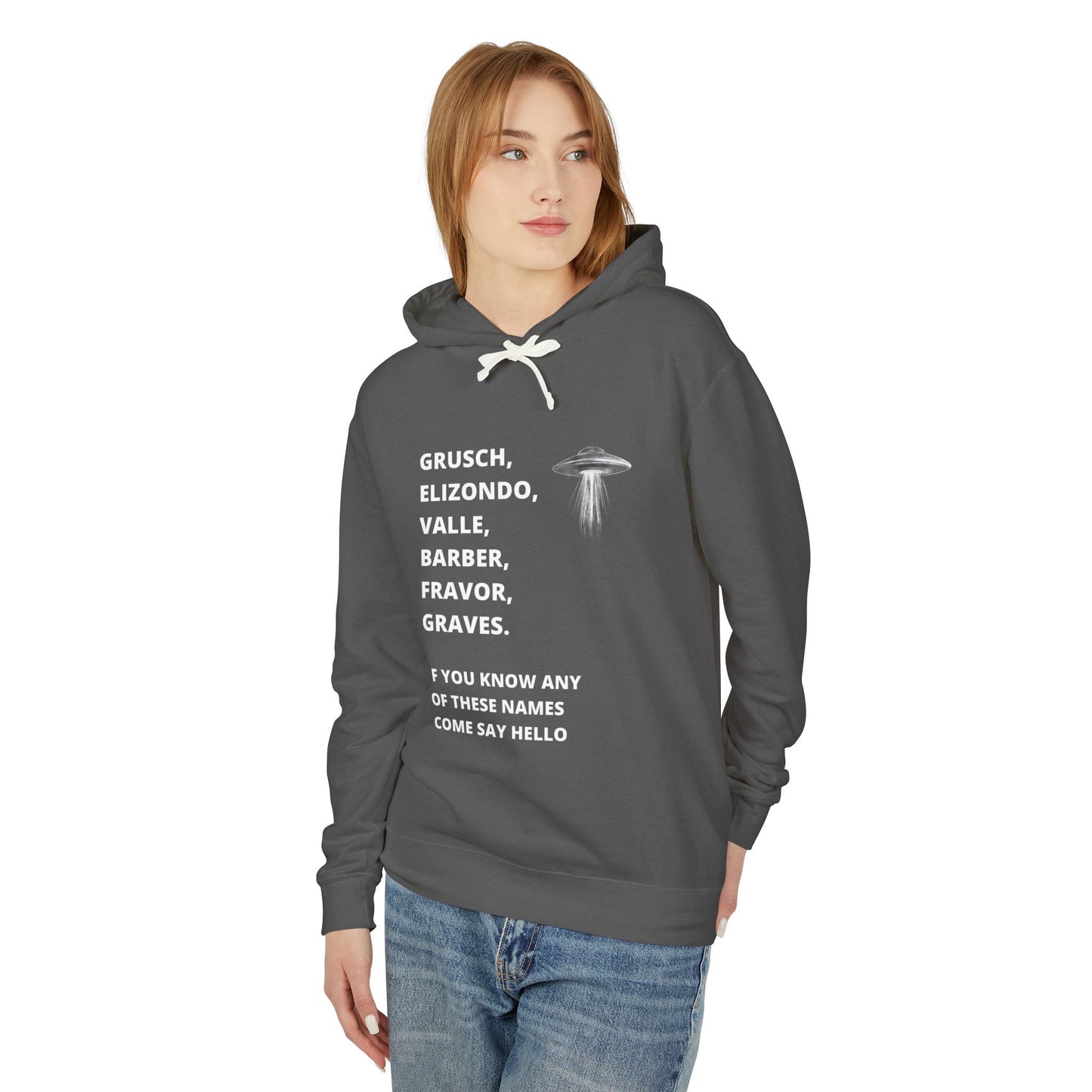 UFO Disclosure Insider Names Hoodie – Grusch, Elizondo, Barber & More