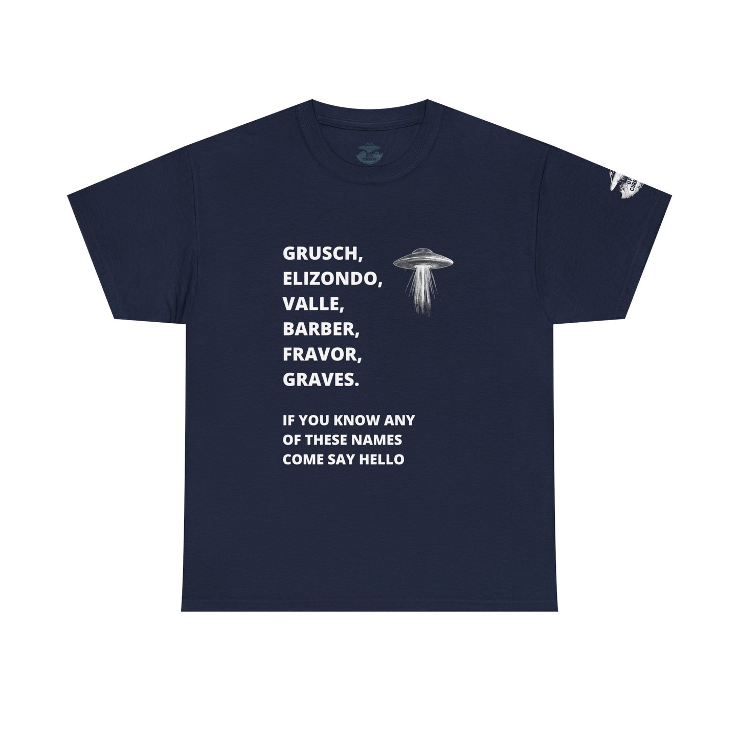 UFO Disclosure Insider Names T-Shirt – Grusch, Elizondo, Barber & More