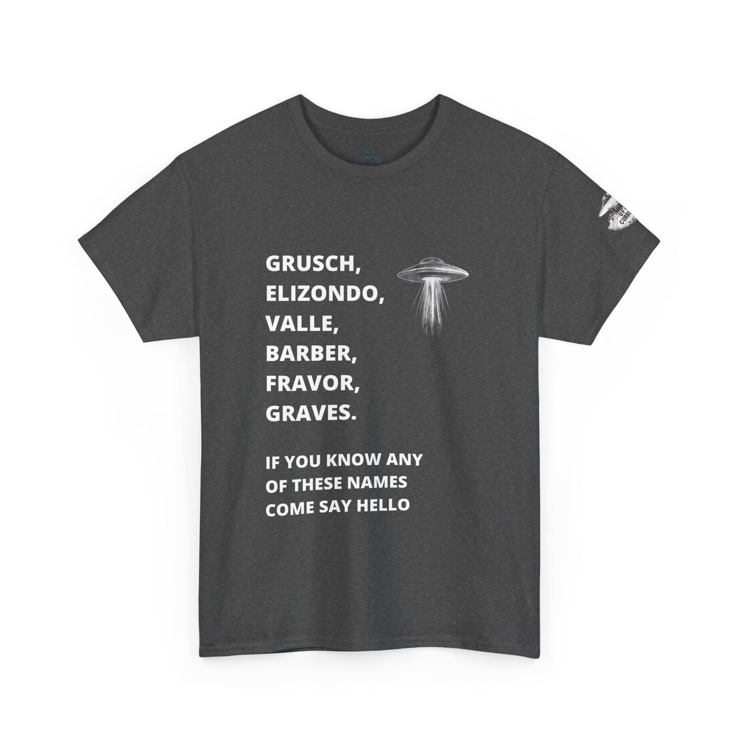UFO Disclosure Insider Names T-Shirt – Grusch, Elizondo, Barber & More